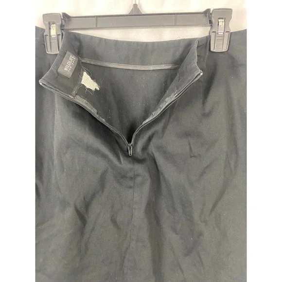 Wildlife New‎ York Black Beaded Circle Embellished Pencil Skirt Back Zip Slit - Picture 7 of 10